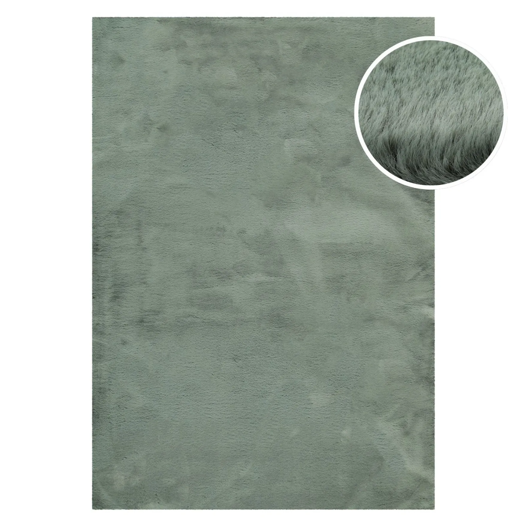 Esprit Teppich Salbei Grün und sehr flauschig Hochflor "Alice"