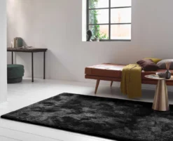 Esprit Teppich Schwarz Hochflor
