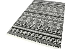 Esprit Teppich Schwarz Weiß Kurzflor