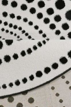 Esprit Teppich Schwarz Weiß Kurzflor 