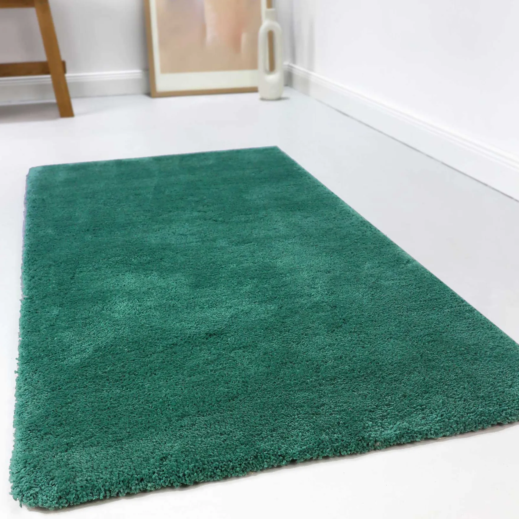 Esprit Teppich Smaragdgrün Hochflor "Relaxx"