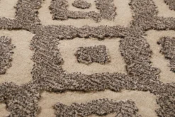 Esprit Teppich Taupe Braun aus Wolle