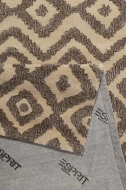 Esprit Teppich Taupe Braun aus Wolle