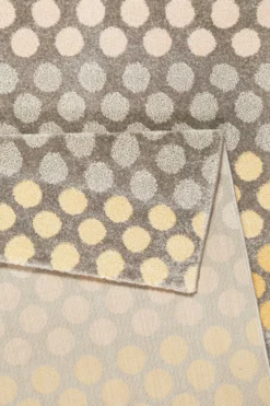 Esprit Teppich Taupe Gelb Rosa Kurzflor 