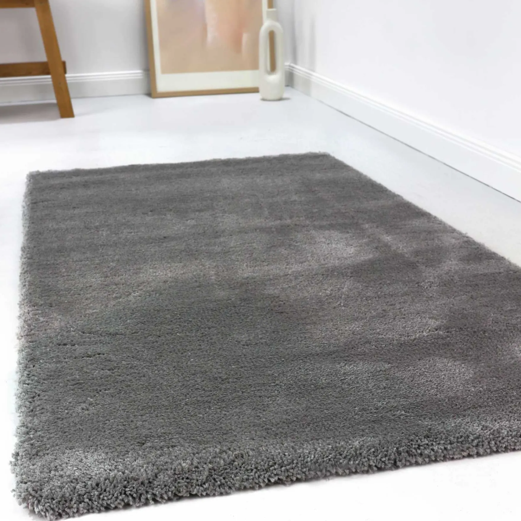 Esprit Teppich Taupe Grau Hochflor "Relaxx"