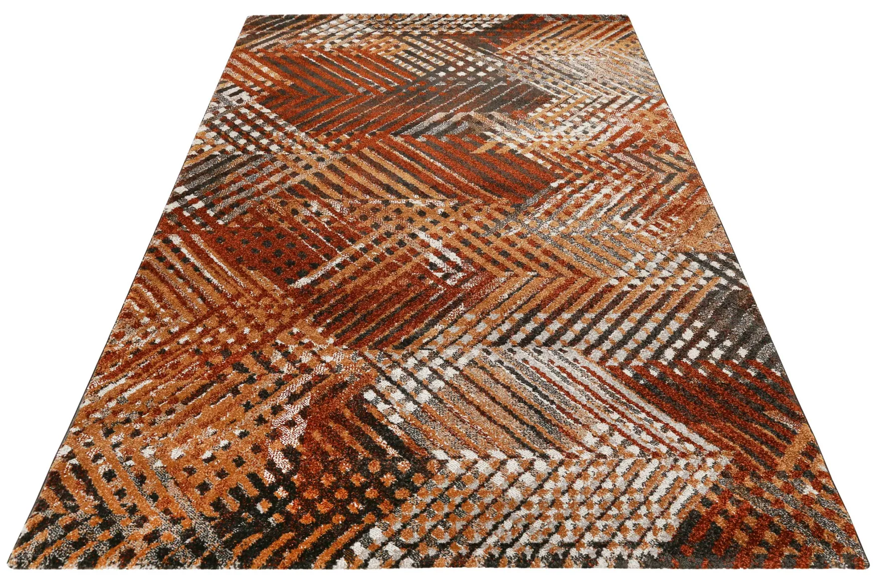 Esprit Teppich Terracotta Braun Kurzflor "Vario"