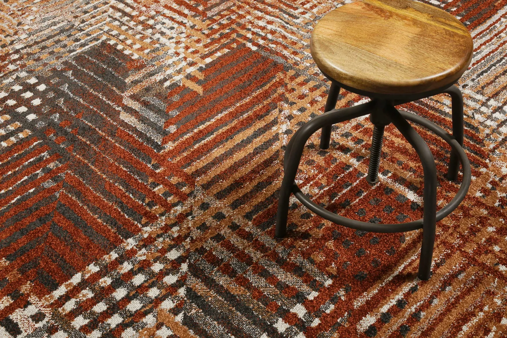 Esprit Teppich Terracotta Braun Kurzflor "Vario"