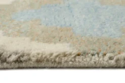 Esprit Teppich Türkis Blau handgewebt aus Wolle