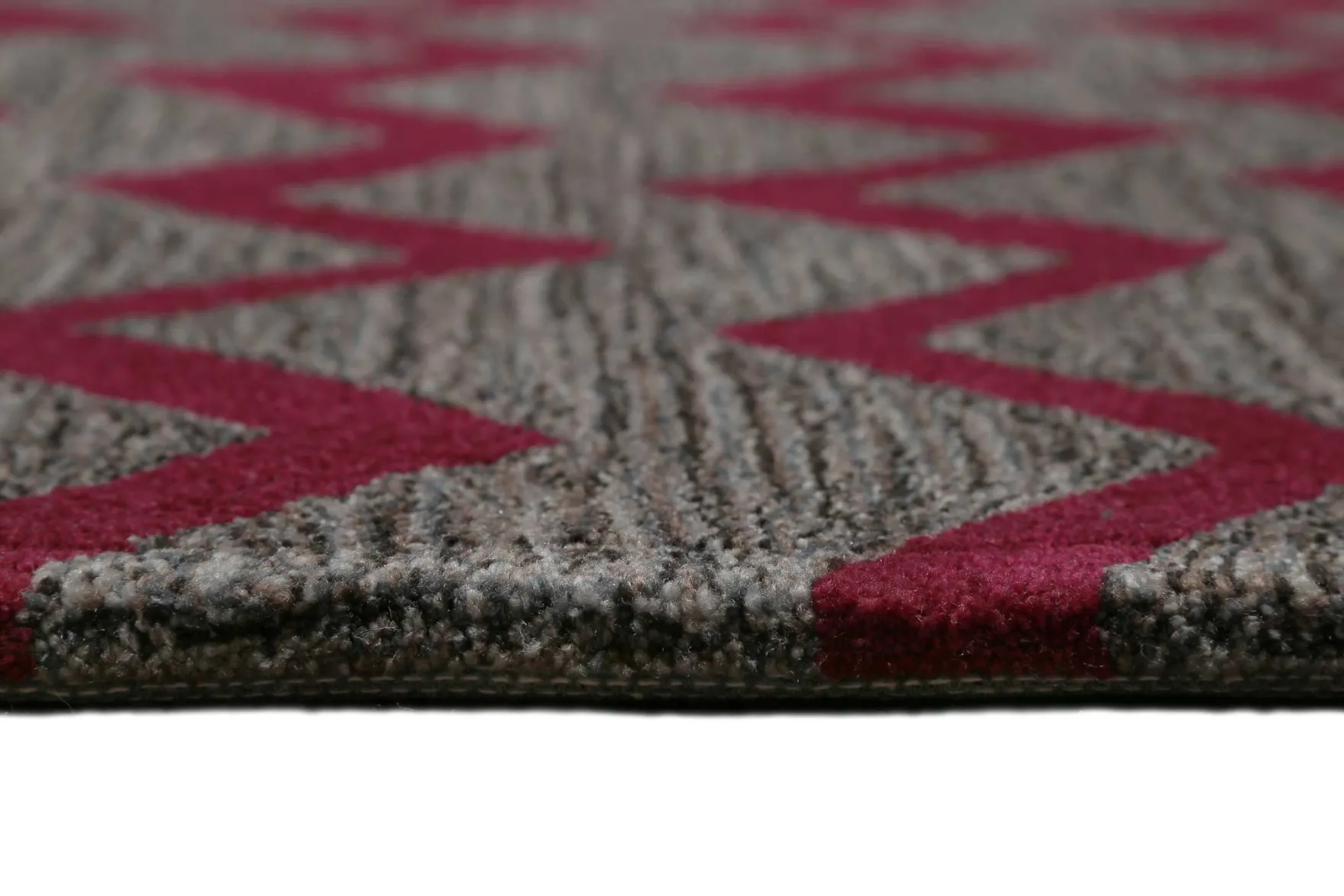 Esprit Teppich Violett Grau Taupe Kurzflor "Kalahari"