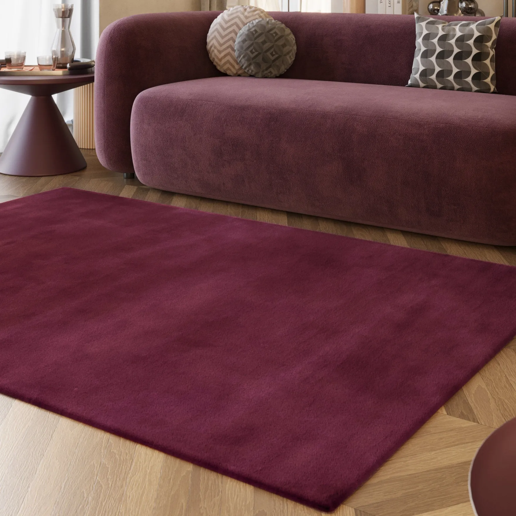 Esprit Teppich Violett und sehr flauschig Hochflor "Alice"
