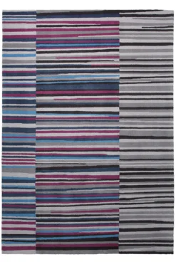 Esprit Teppich 170x240 Lila Grau Schwarz