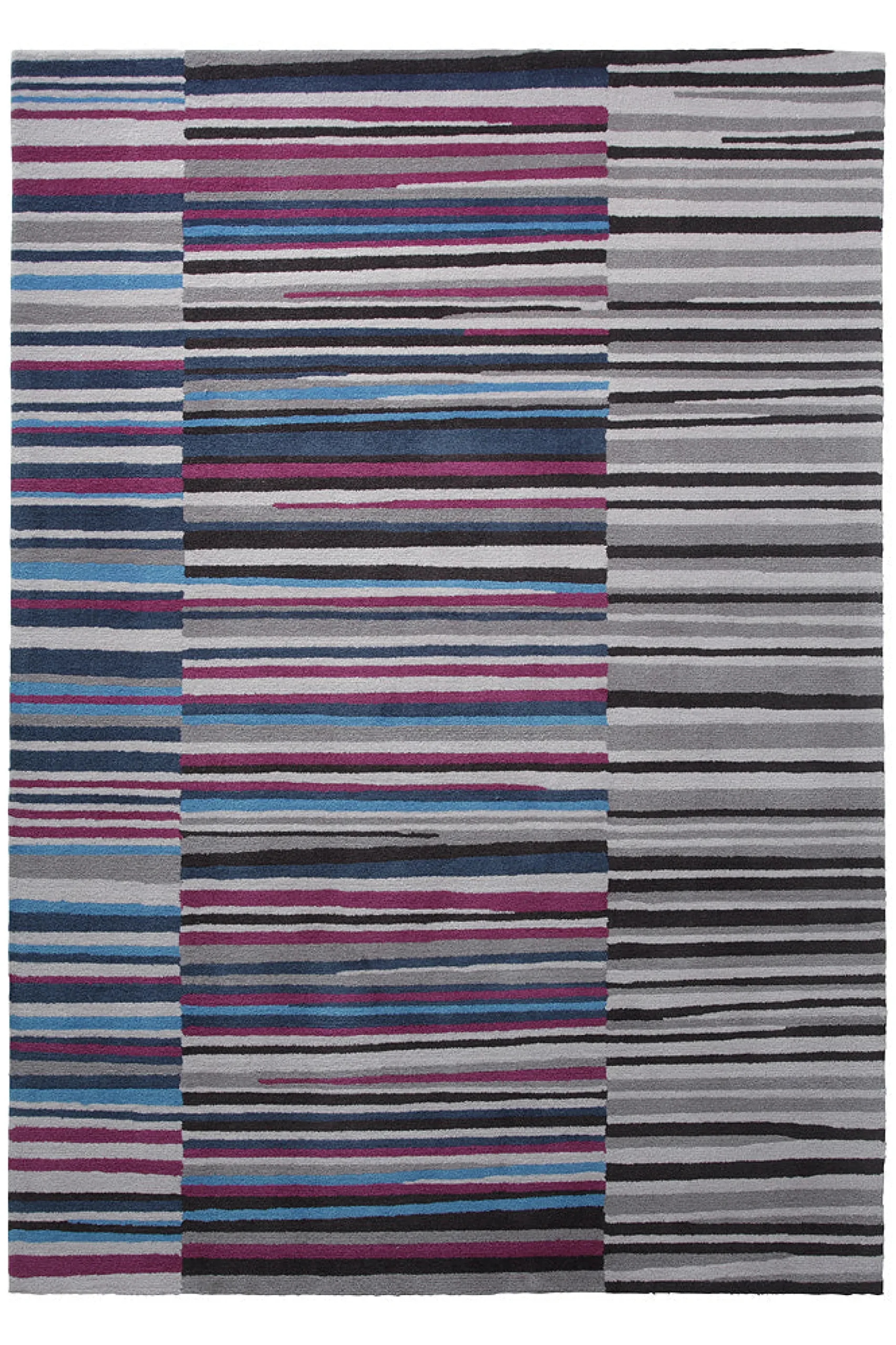 Esprit Teppich 170x240 Lila Grau Schwarz