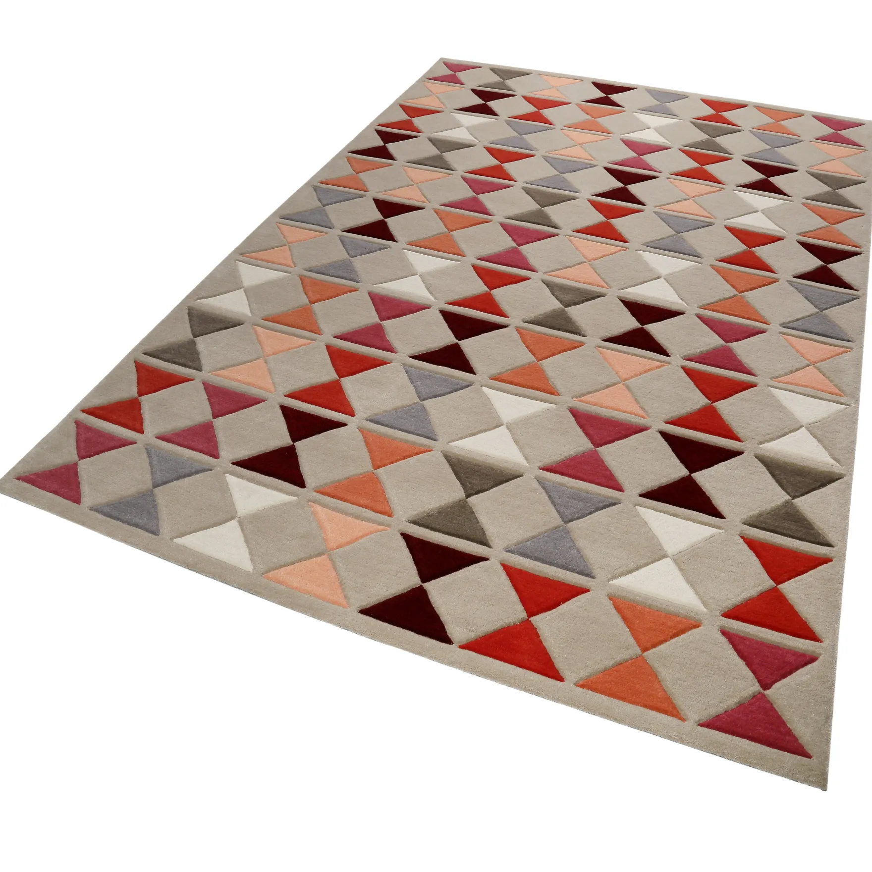 Esprit Teppich 170x240 Taupe Bunt