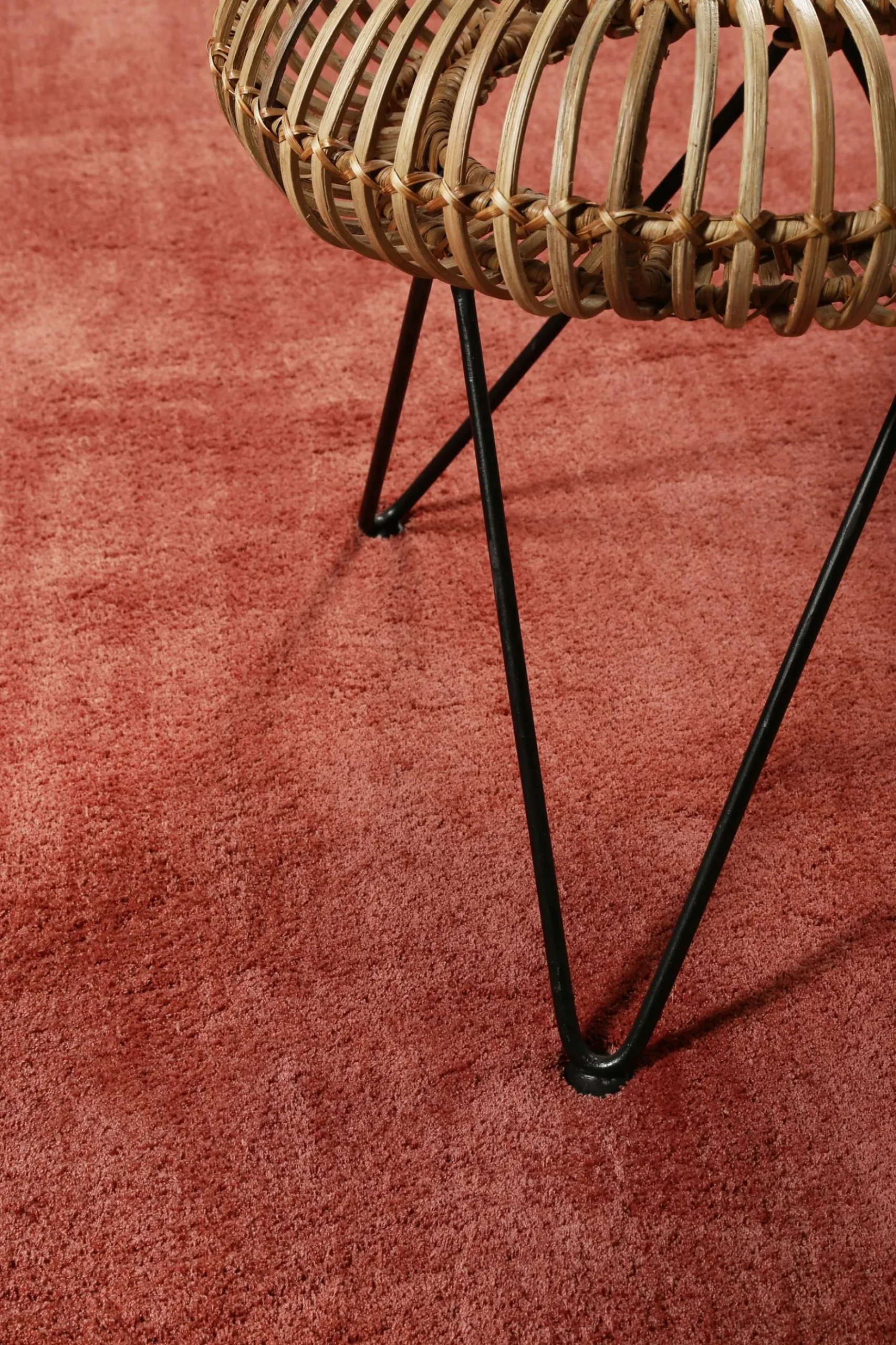 Esprit Teppich Ziegel Rot Hochflor "Loft"