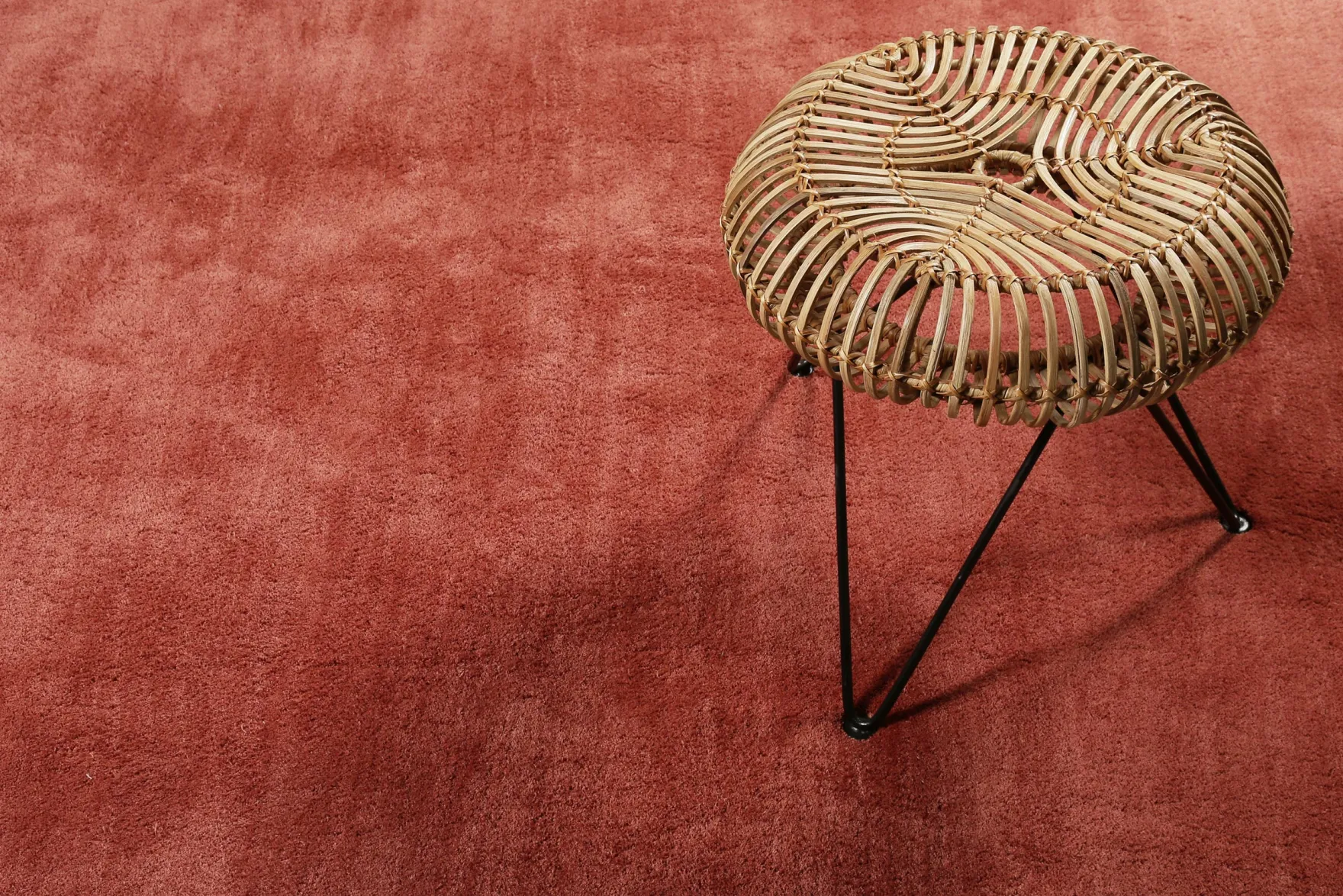Esprit Teppich Ziegel Rot Hochflor "Loft"