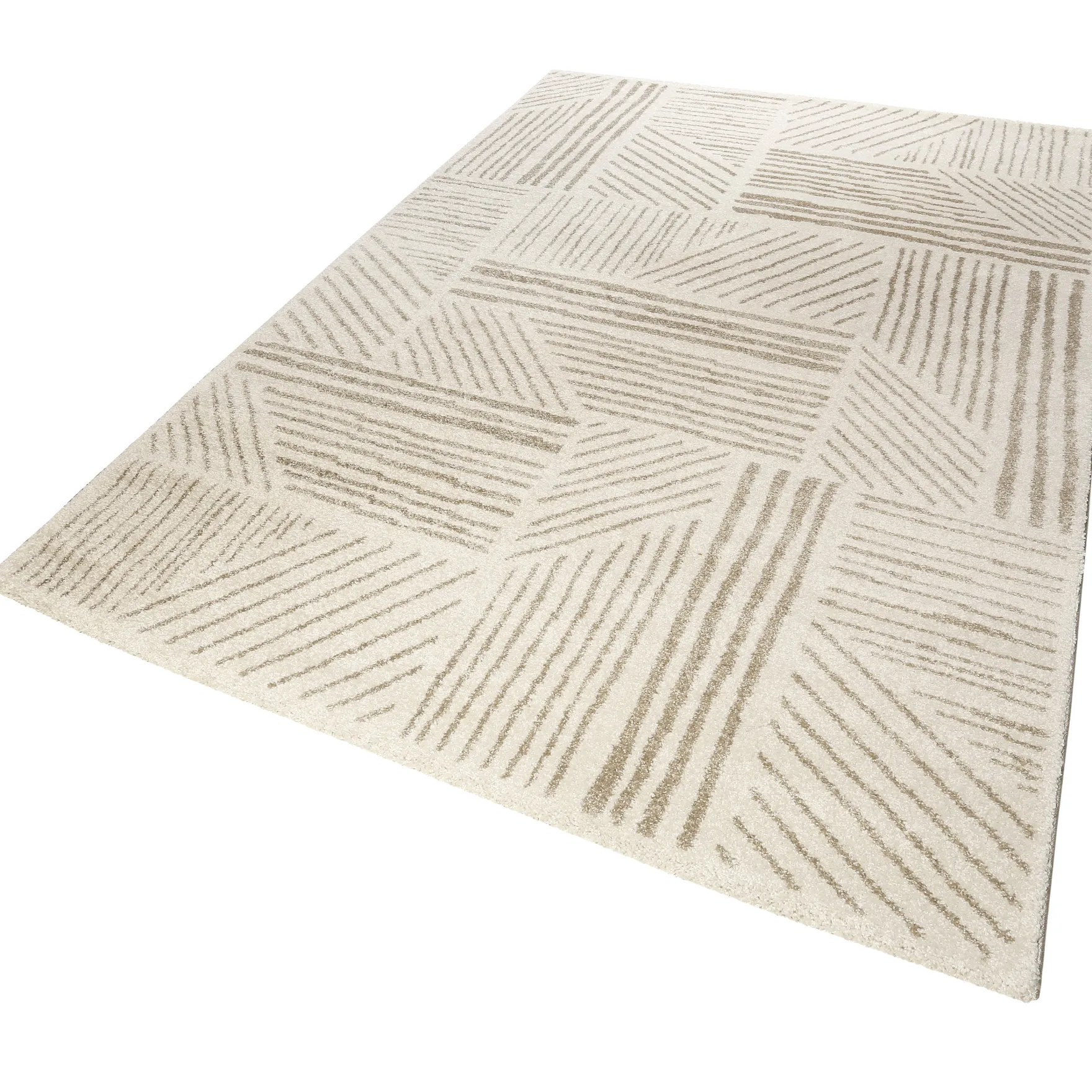 ESPRIT Webteppich creme beige "Scribble"