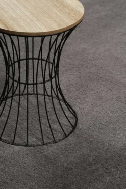 Esprit Wollteppich Grau Hochflor