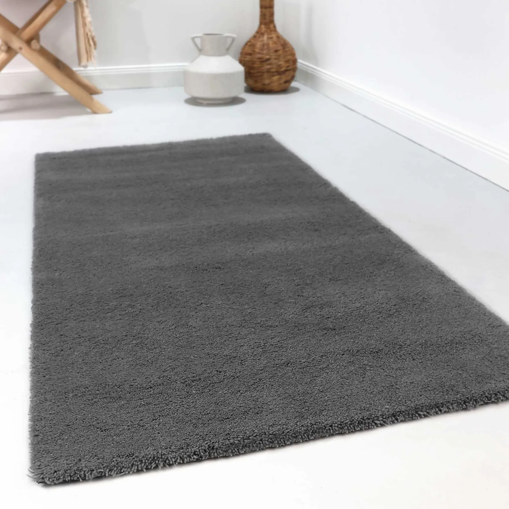 Esprit Wollteppich Grau Hochflor "Greenwood Rug"