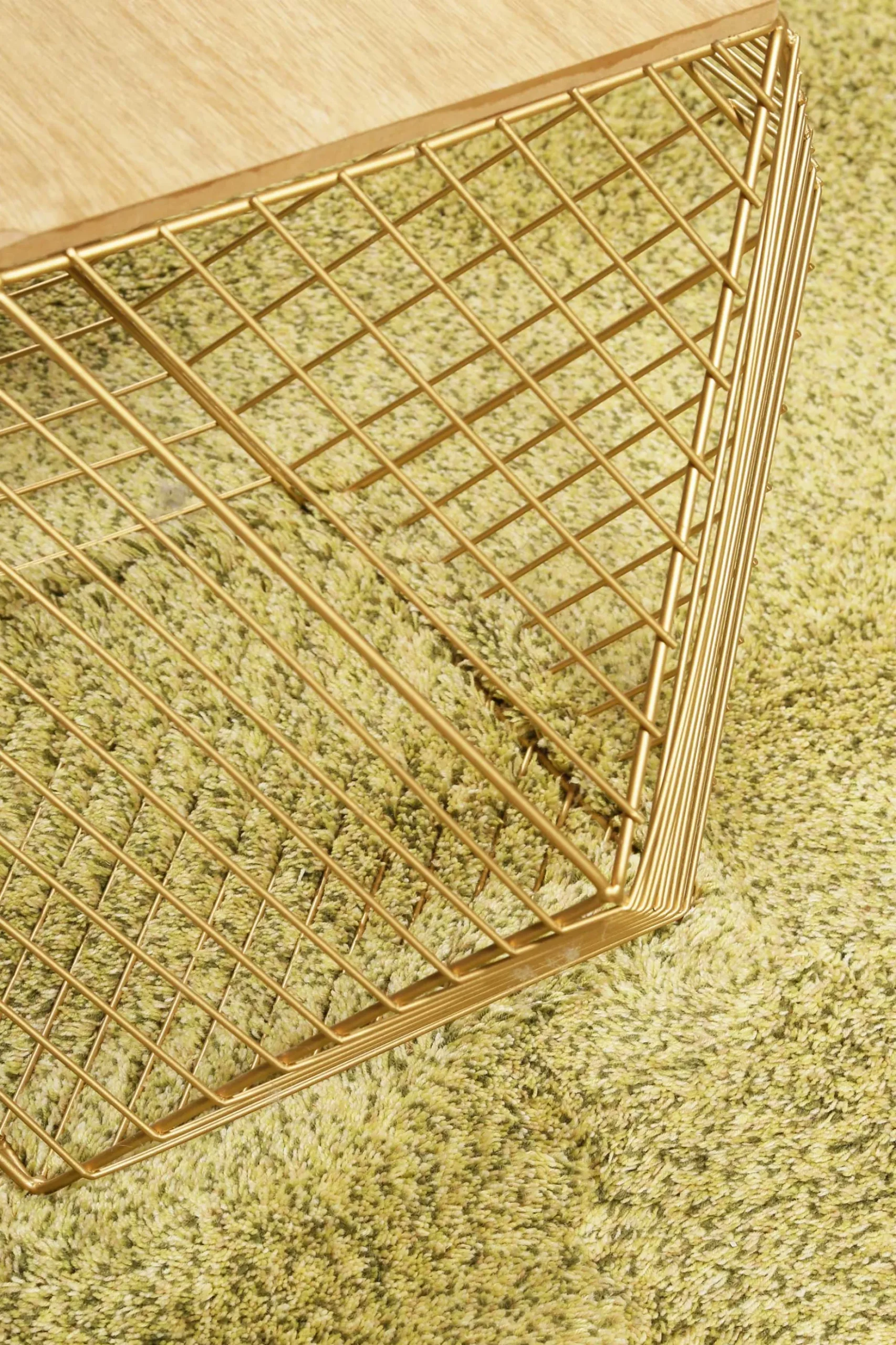 Esprit Wollteppich Grün meliert Hochflor "New Spirit"