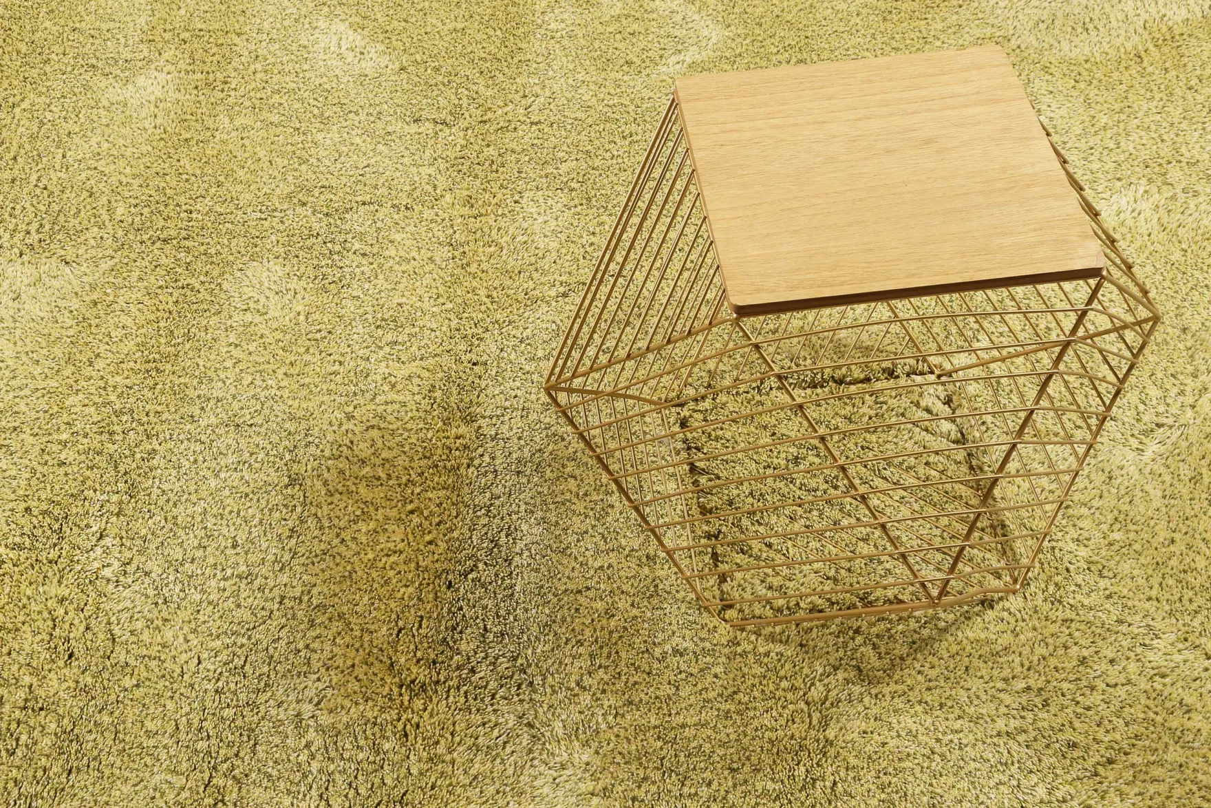Esprit Wollteppich Grün meliert Hochflor "New Spirit"