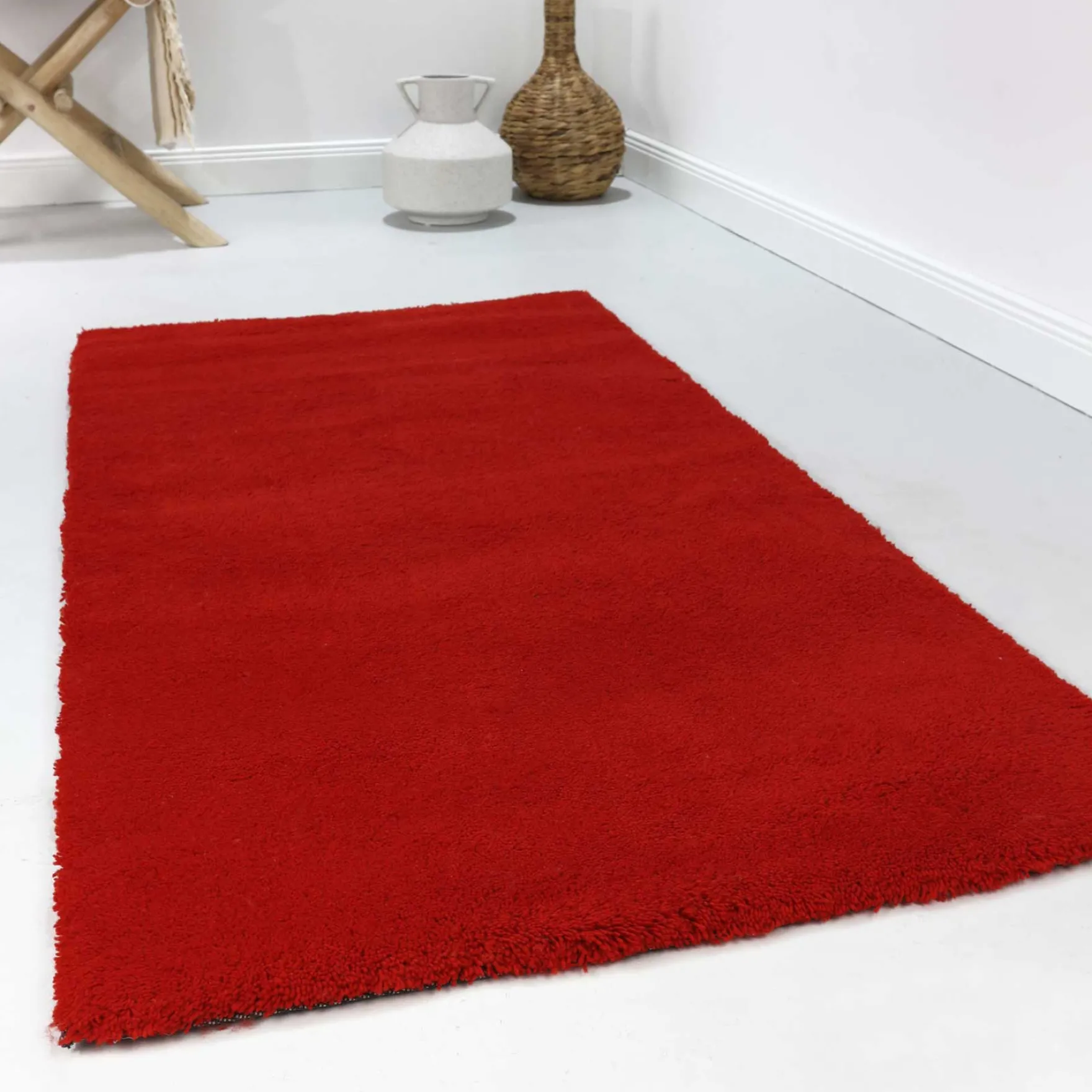 Esprit Wollteppich Rot Hochflor "Greenwood Rug"