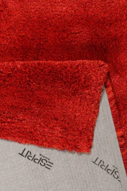 Esprit Wollteppich Rot meliert Hochflor "Ethnic Mix"