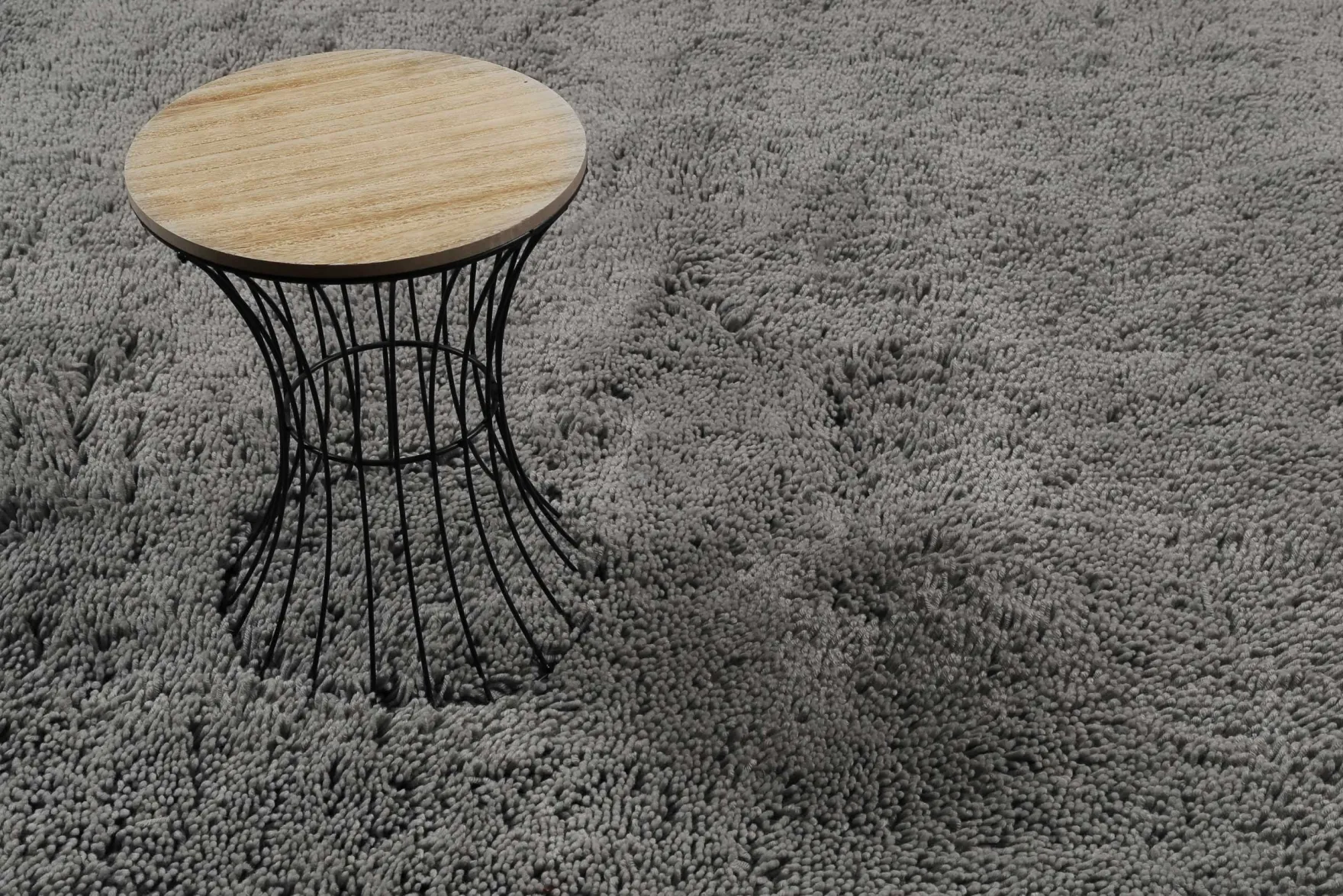Esprit Wollteppich Shaggy Hellgrau Hochflor "Seattle Shag"