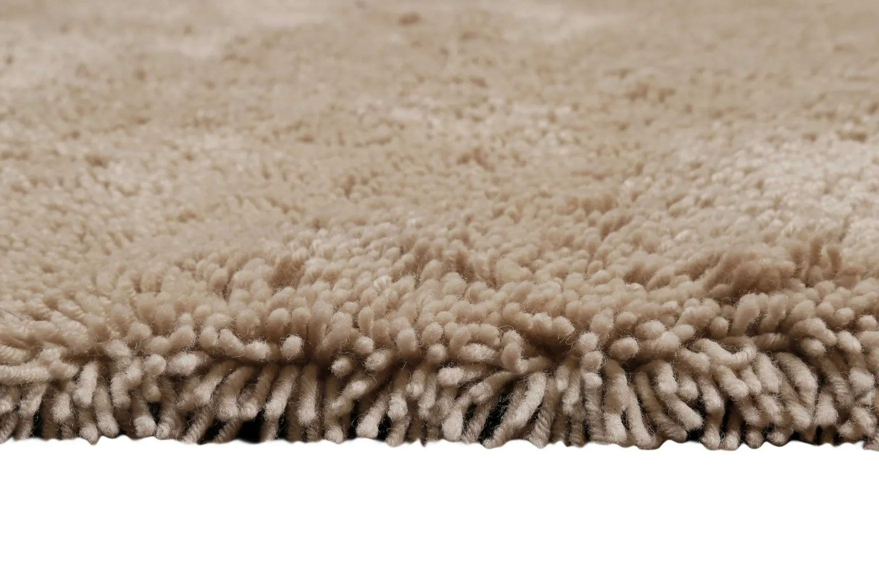 Esprit Wollteppich Shaggy Sand Beige Hochflor "Seattle Shag"
