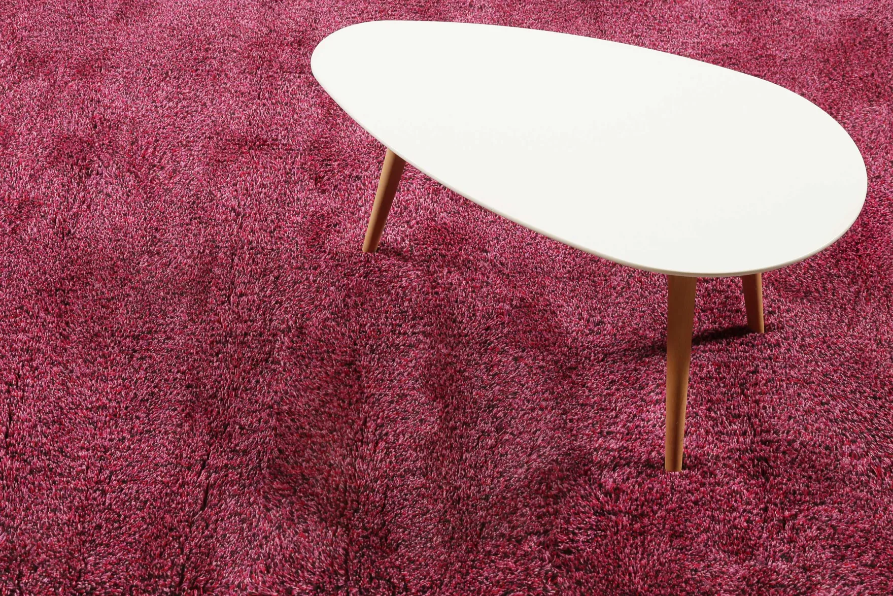 Esprit Wollteppich Violett meliert Hochflor "Purple Passion"
