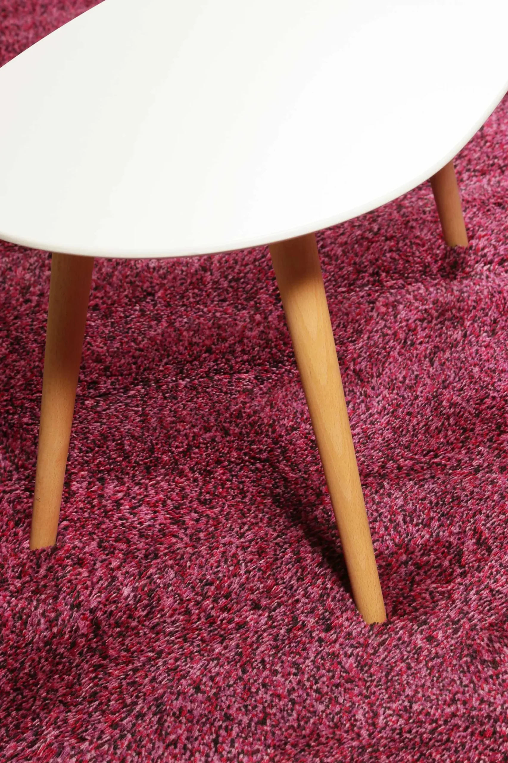 Esprit Wollteppich Violett meliert Hochflor "Purple Passion"