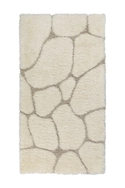 2 für 1 Aktion: Hochflor Teppich Creme Beige 