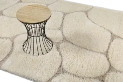 2 für 1 Aktion: Hochflor Teppich Creme Beige 