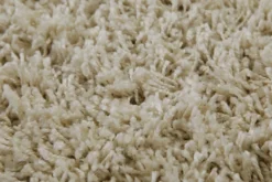 2 für 1 Aktion: Hochflor Teppich Rund Beige "Shaggy Plus" 200 cm