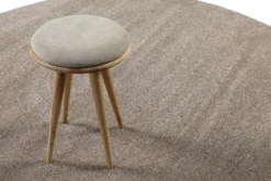 2 für 1 Aktion: Hochflor Teppich Rund Sand Beige "Marietta" 200 cm