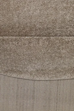 2 für 1 Aktion: Hochflor Teppich Rund Sand Beige 