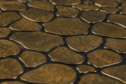 Fußmatte aus Gummi Gold Braun
