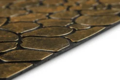 Fußmatte aus Gummi Gold Braun