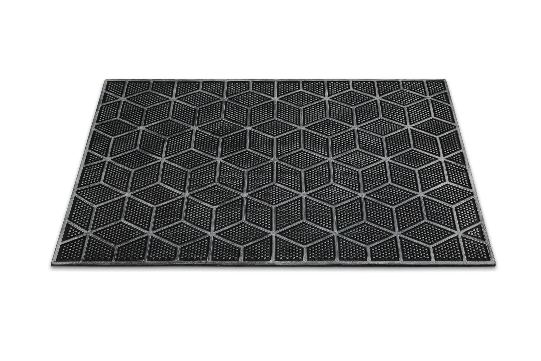 Fußmatte aus Gummi Silber Grau "Bossa Groove" WECONhome