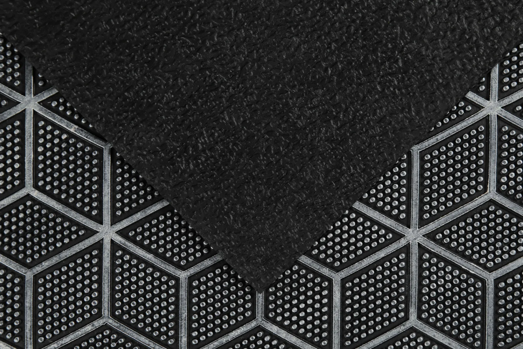 Fußmatte aus Gummi Silber Grau "Bossa Groove" WECONhome