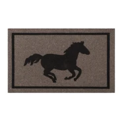 Fußmatte aus Kokosfaser Grau Schwarz "Champion" WECONhome