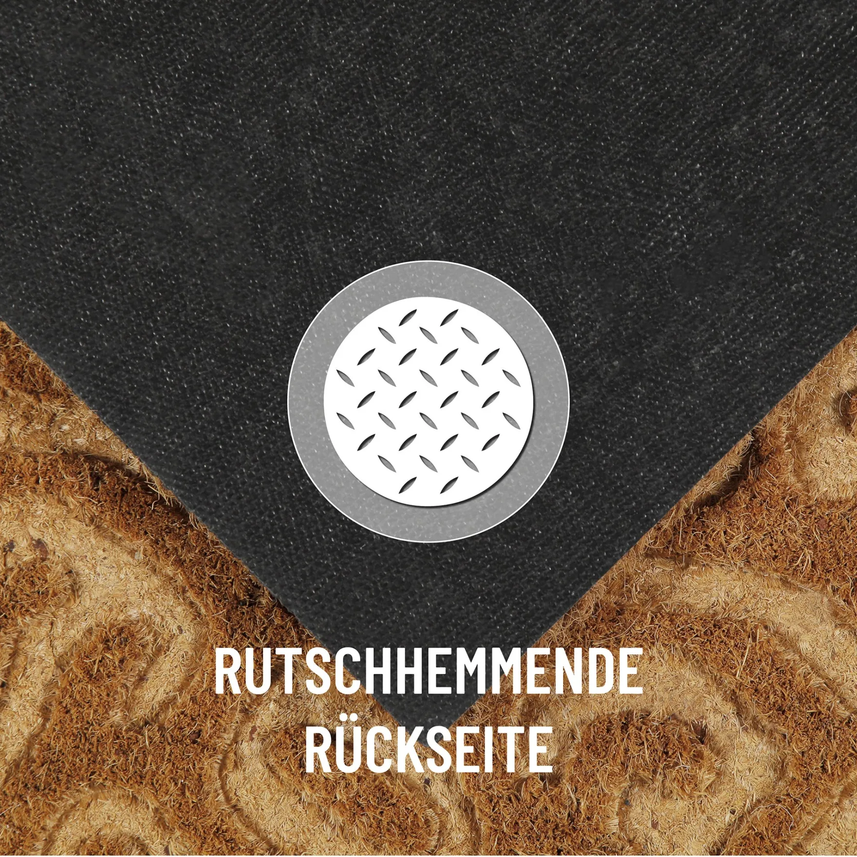 Fußmatte aus Kokosfaser Natur "Desert Doodle" WECONhome