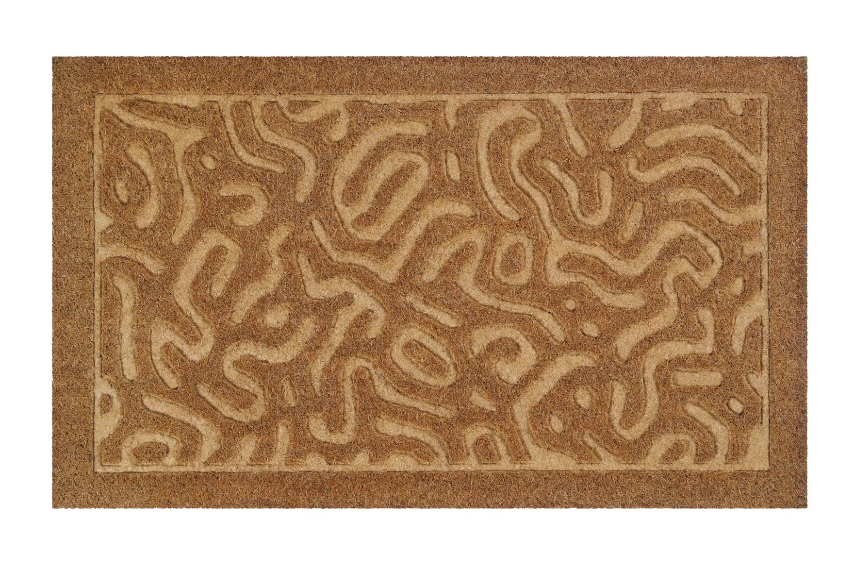 Fußmatte aus Kokosfaser Natur "Desert Doodle" WECONhome