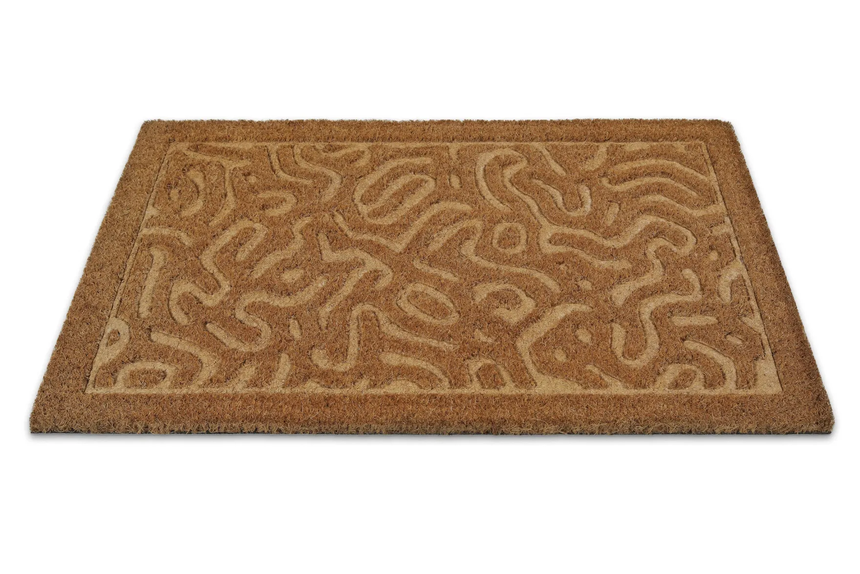 Fußmatte aus Kokosfaser Natur "Desert Doodle" WECONhome