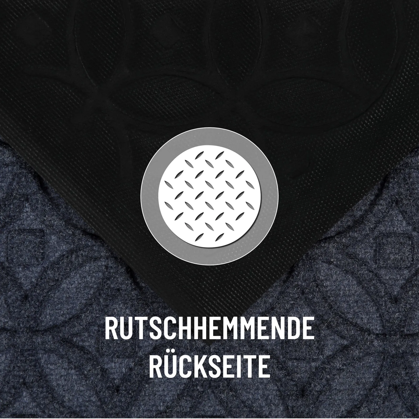 Fußmatte Grau Blau "Midnight Mosaic" WECONhome