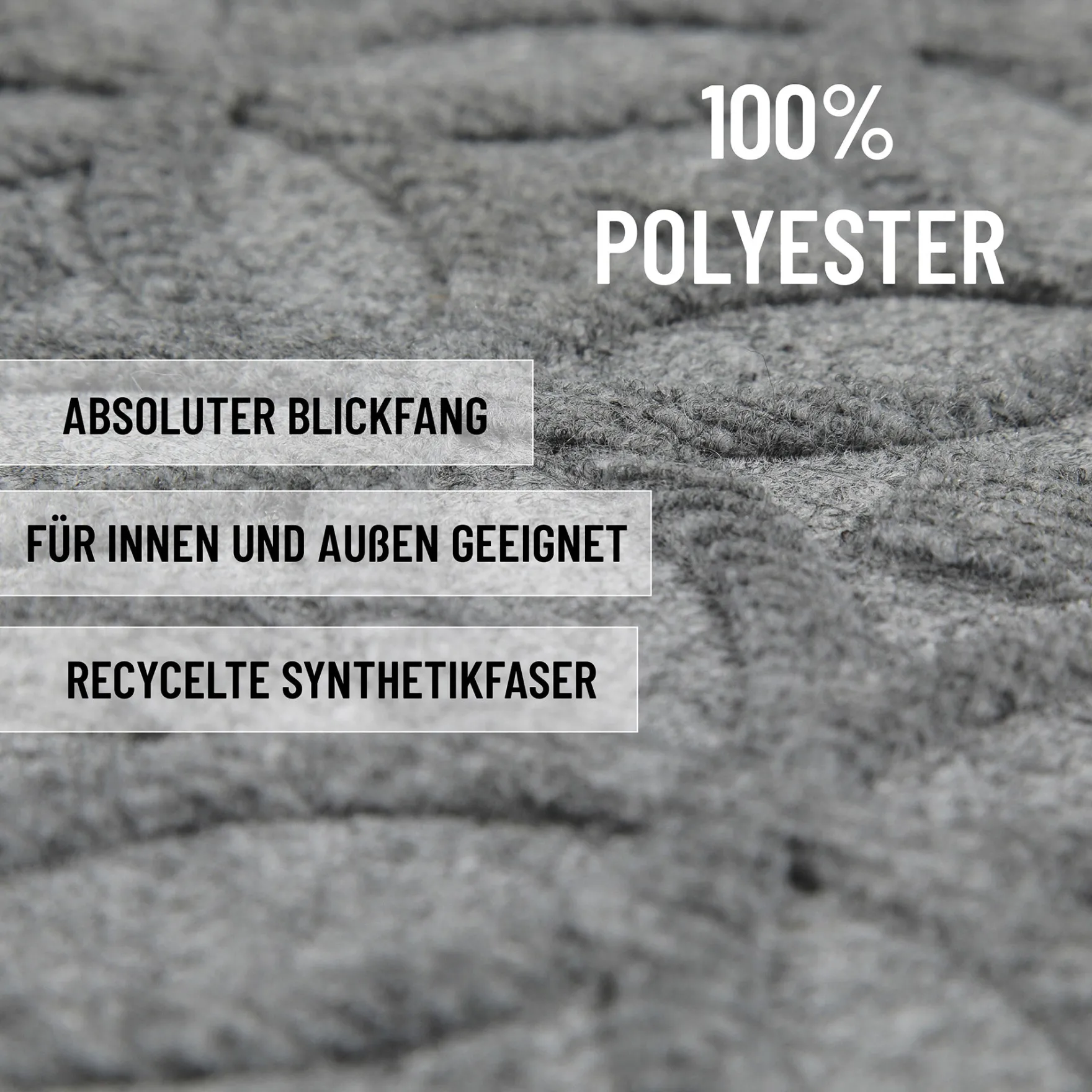 Fußmatte Hellgrau "Midnight Mosaic" WECONhome