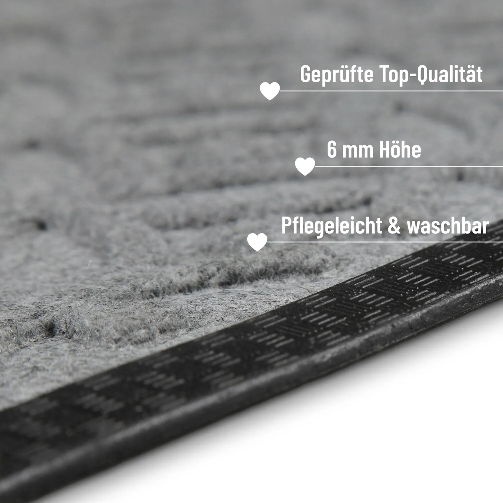Fußmatte Hellgrau "Midnight Mosaic" WECONhome