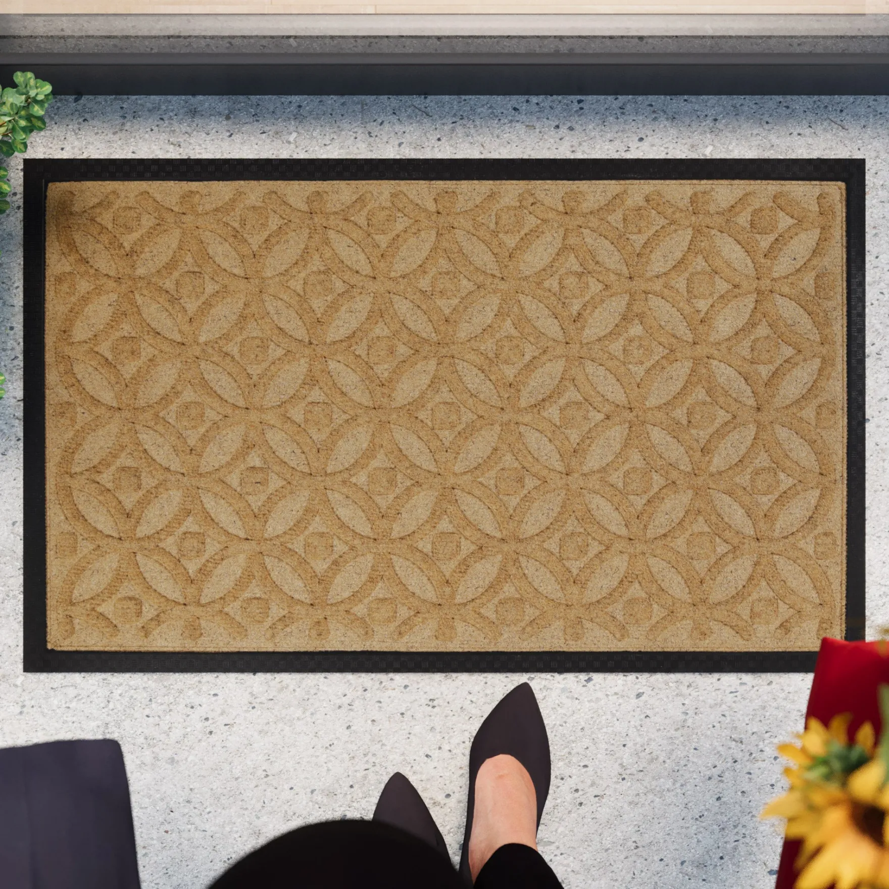 Fußmatte Honig Beige "Midnight Mosaic" WECONhome
