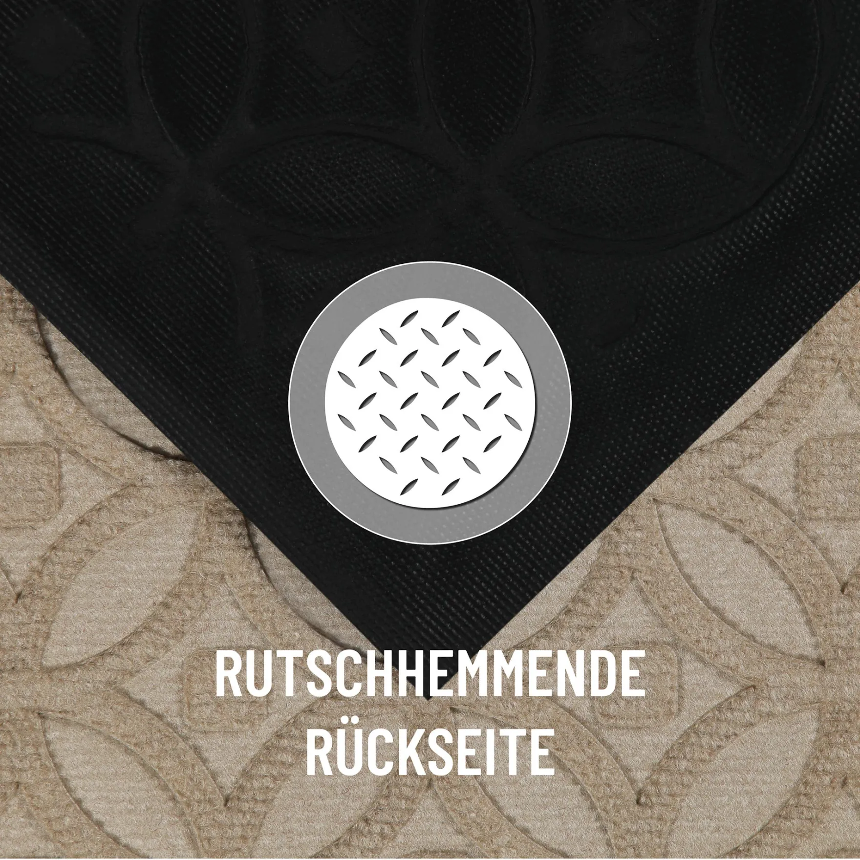 Fußmatte Sand Beige "Midnight Mosaic" WECONhome