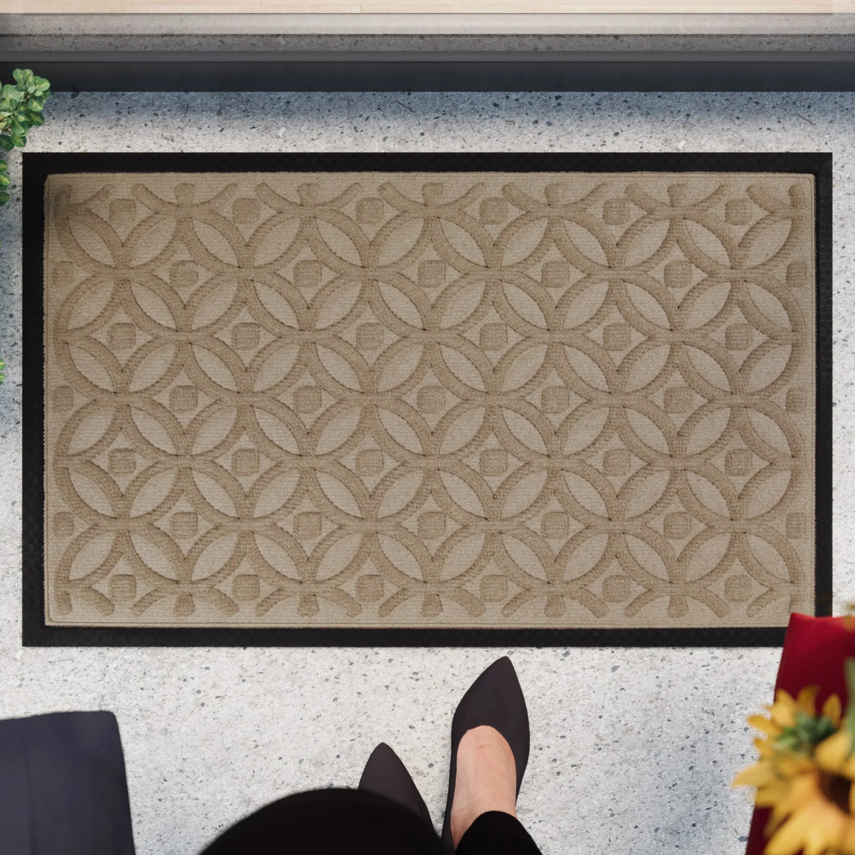 Fußmatte Sand Beige "Midnight Mosaic" WECONhome