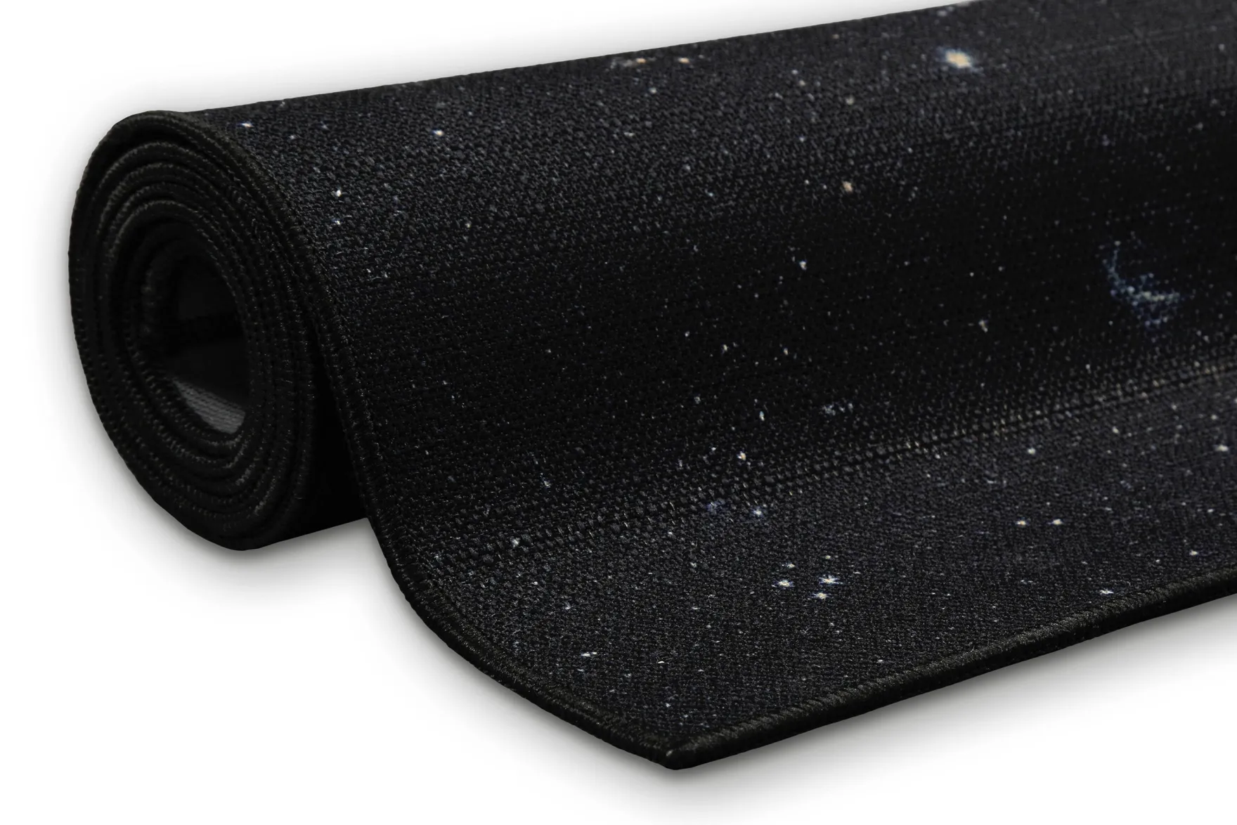 Gewebter Gamerteppich bedruckt Schwarz Multi "Galactic Glow" WECONhome